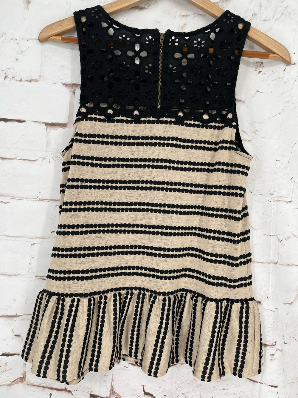 NWOT Free People “Molly” Retro Peplum Top, Size M